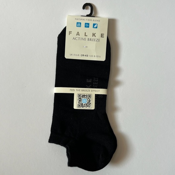 Falke Active Breeze Sneaker Sock Black 8-10.5 - Picture 1 of 2